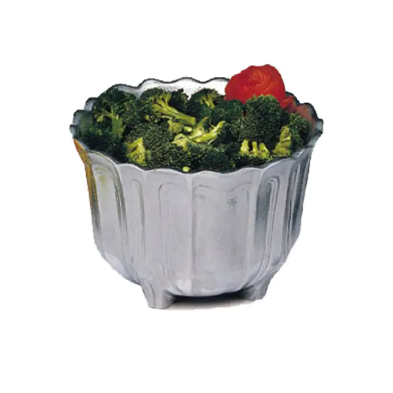 Bon Chef 9057 3-1/2 Qt Round Bowl Aluminum with Pewter-Glo Finish