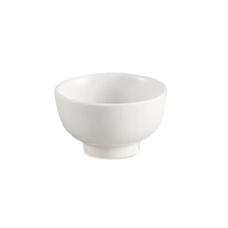 CAC China CN-B7 40 Oz Round Deep Rice Bowl Porcelain Super White