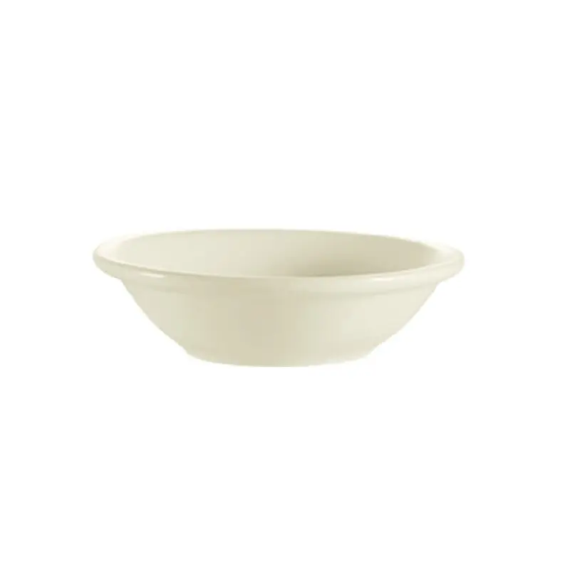 CAC China REC-32 3-1/2 Oz Fruit Dish Round Rolled Edge Ceramic White