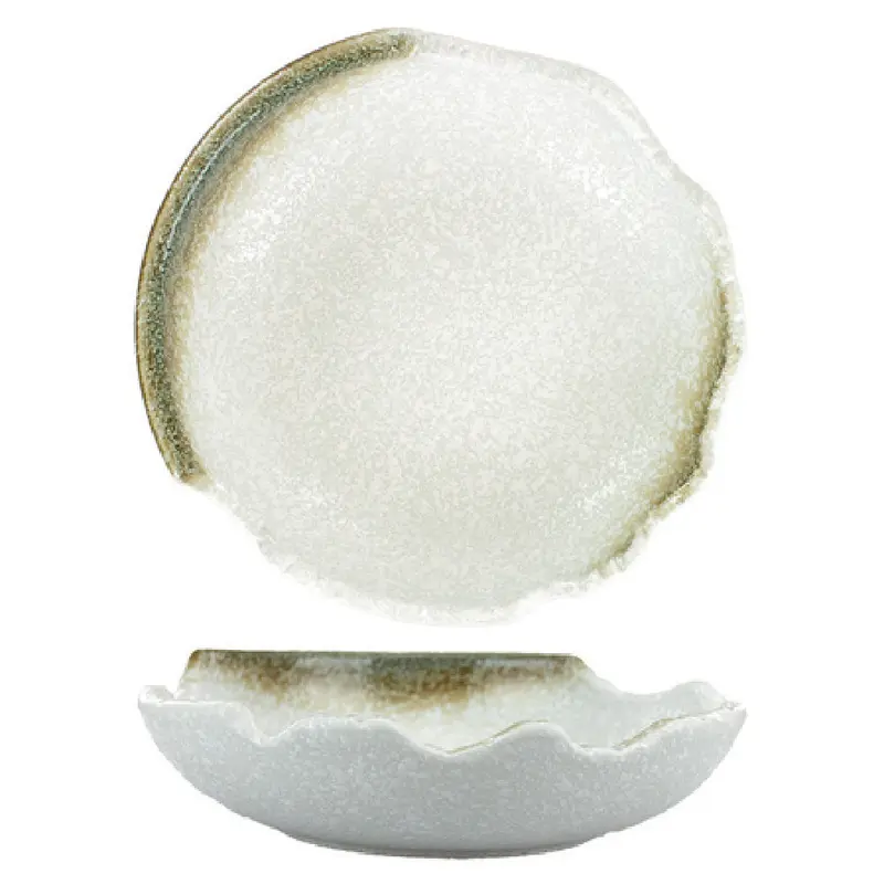International Tableware ST-44 48 Oz Ceramic Salad Pasta Bowl with Broken Edge
