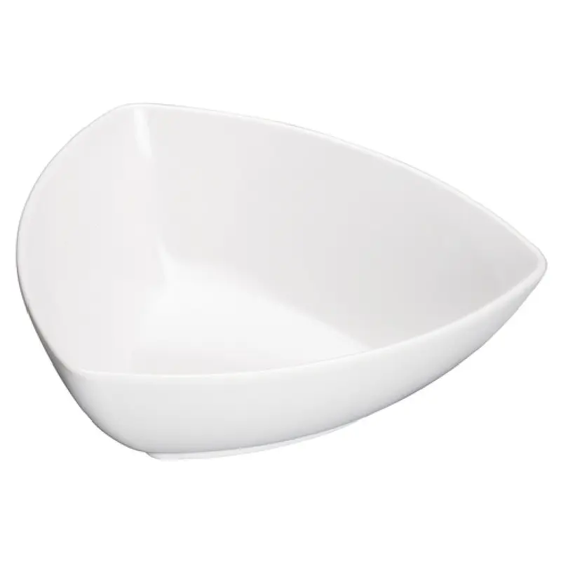 Winco WDM005-202 8 Inch Triangular Bowl 1 Quart Break Resistant Melamine