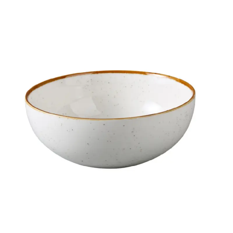 Yanco GL-308 52 Oz Glory Ramen Bowl White China Dishwasher Microwave Safe