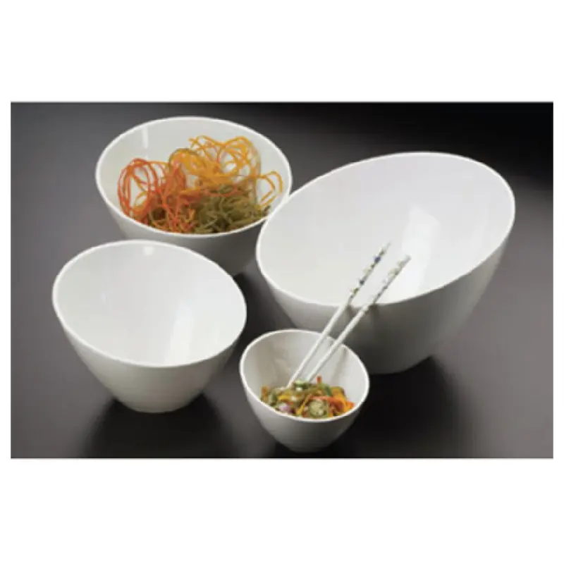 American Metalcraft MELSL92 64 Oz Break-resistant Serving Bowl White Melamine